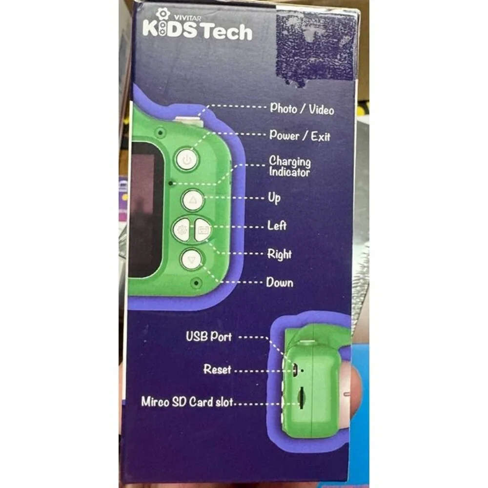 Vivitar Kidzcam Dino Fun Cam – Kids’ 1080p Video Camera with Games